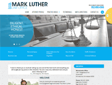 Tablet Screenshot of marklutherlawoffice.com